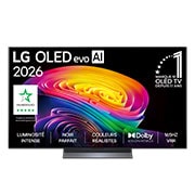 Vue avant de 55 pouces (139 cm) | LG OLED evo AI C6 | 4K Smart TV | 2026 LG OLED55C64LA