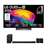 Vue avant de Pack | OLED evo AI C6 55" (139 cm) 2026 + Barre de son S95TR OLED55C66LB.S95T001