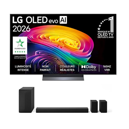 Lg Pack Oled Evo Ai C6 55" (139 Cm) 2026 + Barre De Son S60tr - Oled55c66lb.s60t001