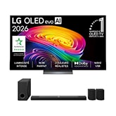 Vue avant de Pack | OLED evo AI C6 77" (195 cm) 2026 + Barre de son S95TR OLED77C66LB.S95T001