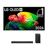 Vue avant de Pack | OLED AI B6 55" (139 cm) 2026 + Barre de son S70TY OLED55B65LA.S70T002