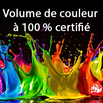 La Mini LED LG QNED evo AI QNED80 avec Dynamic QNED Color Pro remplit l’écran de jaillissements éclatants et fluides de mouvements multicolores, semblables à de la peinture, présentant une brillance des couleurs améliorée certifiée pour un volume de couleurs de 100 %.