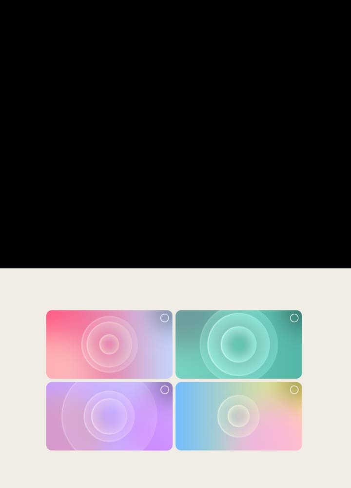 LG AI TV with AI Sound Wizard presents multiple sound profile options arranged in a grid, allowing users to select preferred audio settings that guide the creation of a personalized sound profile.