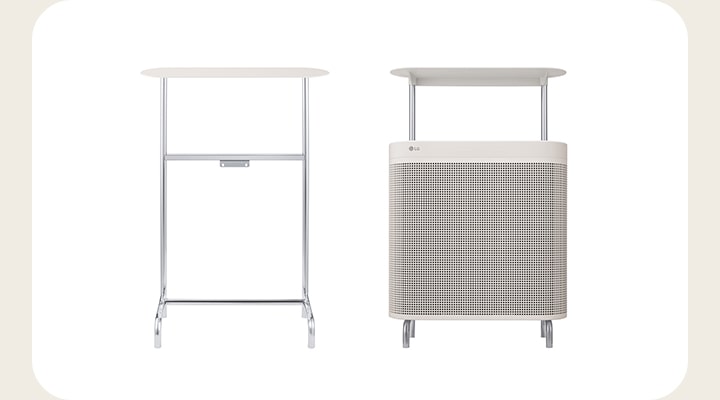 Before and after installation of Wallfit Top Shelf Kit