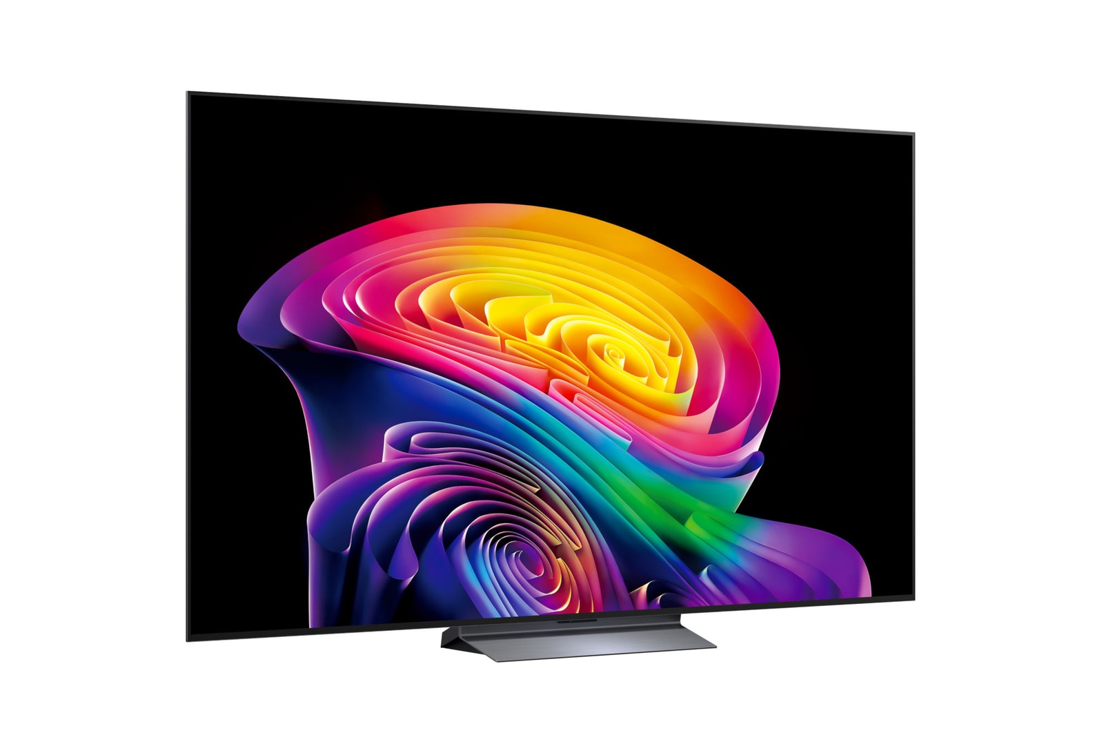 OLED77C61LA LG OLED evo AI C6 77 colos TV enyhe oldalnézet