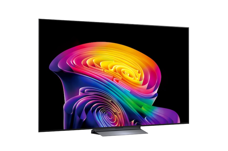 OLED77C61LA LG OLED evo AI C6 77 colos TV enyhe oldalnézet