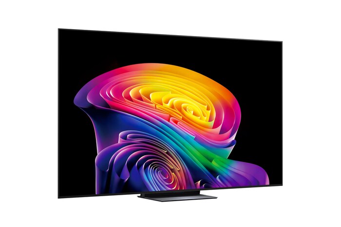 OLED83C61LA LG OLED evo AI C6 83 colos TV enyhe oldalnézet