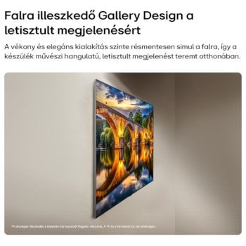 LG OLED evo AI G6 TV Gallery Design a letisztult megjelenésért
