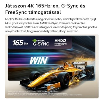 Gaming TV, akár 165 Hz VRR támogatással
