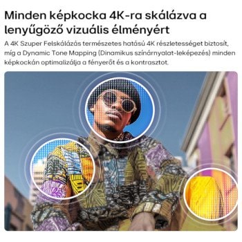 LG QNED8 Mini LED TV AI Picture Pro technológiával: kültéri jelenet, amelyet az AI felismer és 4K‑ra felskáláz