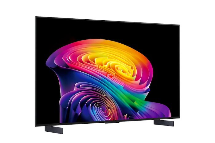 OLED42C61LA LG OLED evo AI C6 Smart TV enyhe oldalnézet