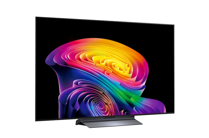 OLED55C61LA LG OLED evo AI C6 55 colos TV enyhe oldalnézet
