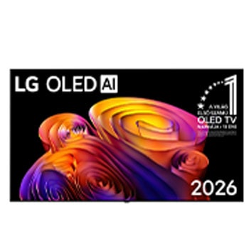 Front view of 77 colos LG OLED AI B6E 4K Smart TV 2026 OLED77B6ELC
