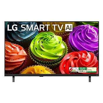 Front view of LG 108cm (43) SMART TV AI LB65 FHD 2026 with Dolby Atmos 43LB6500PLB