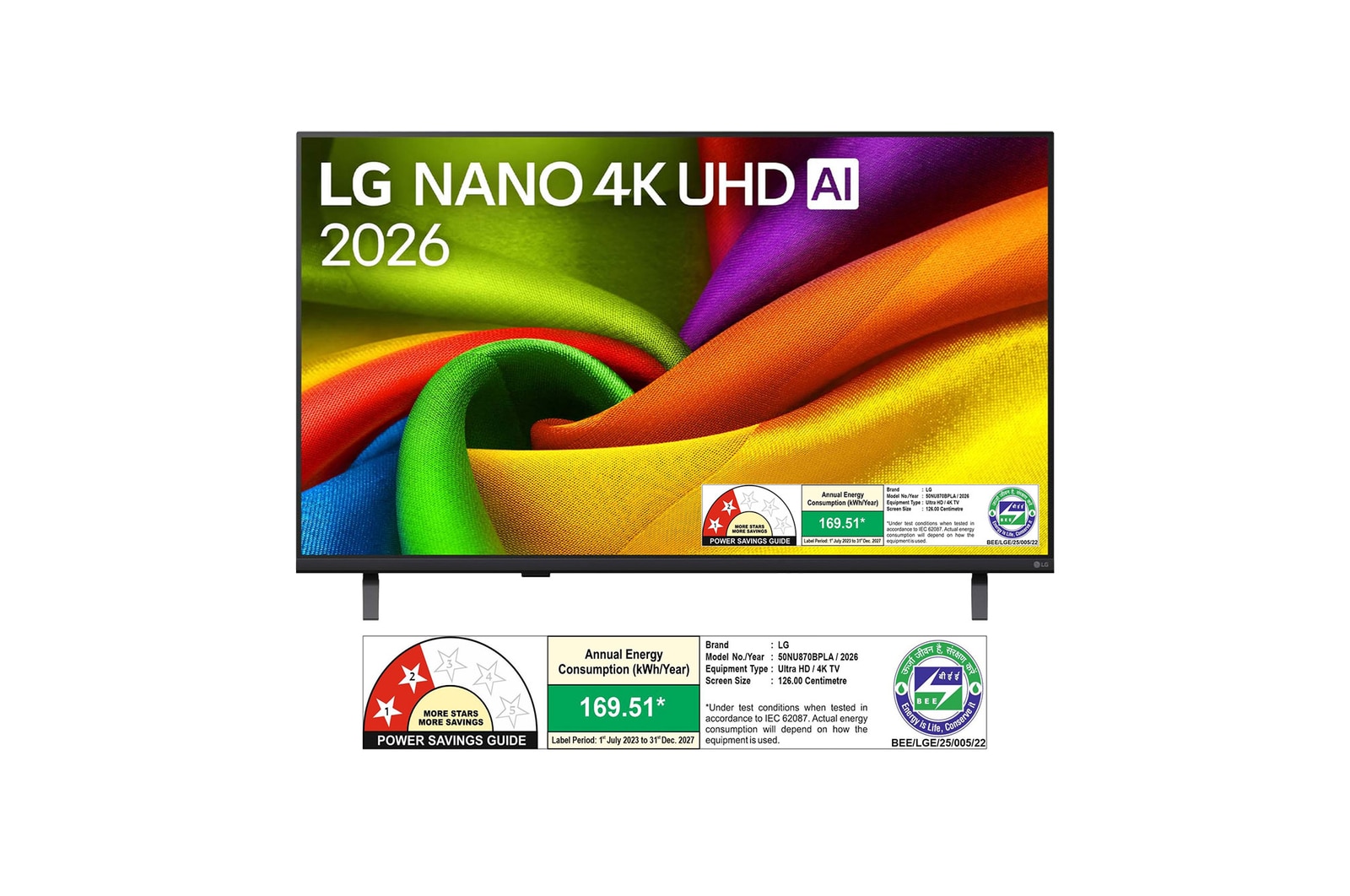 LG NANO TV NU87 front view