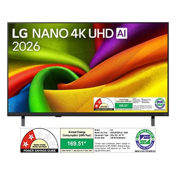 LG NANO TV NU87 front view