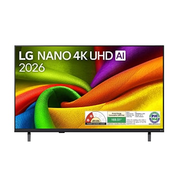 Front view of LG 126cm (50) NANO 4K UHD AI NU880B Smart TV 2026 50NU880BPLA