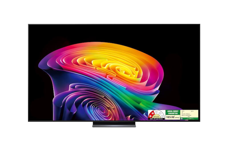 Front view of 106cm (42) LG OLED evo AI C6 4K Smart TV 2026 OLED42C6PLA