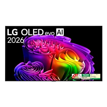 Front view of 245 cm (97) LG OLED evo AI G6 4K Smart TV OLED97G6PLA with α11 AI Processor Gen3, with Dolby Vision & Atmos 2026 OLED97G6PLA