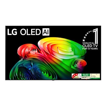 Front view of LG 164cm (65) OLED B6 4K Smart  α8 AI Processor 4K Gen3  Dolby Vision & Atmos TV 2026 OLED65B6PLA