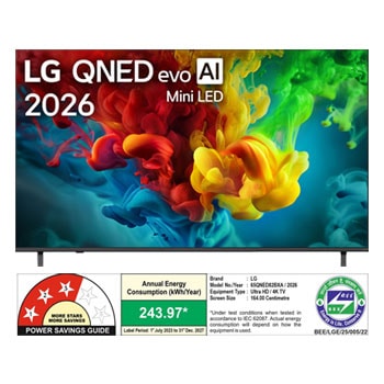 LG QNED evo TV QNED82 front view