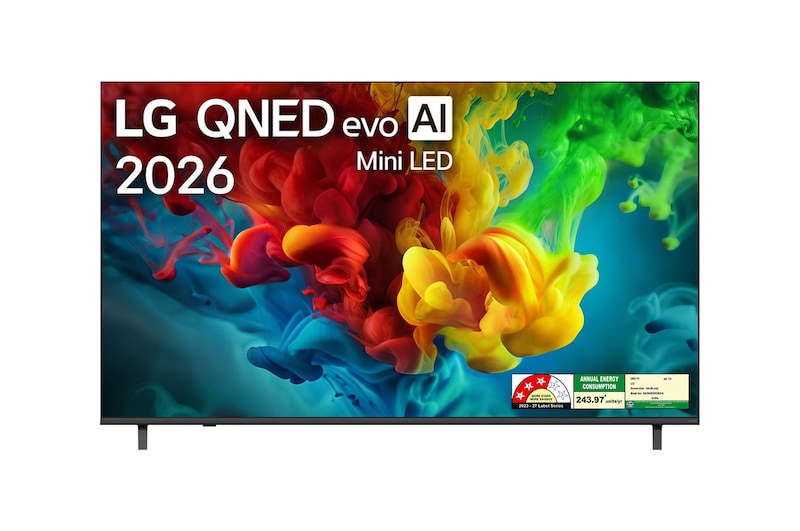 Front view of LG 164cm (65) QNED evo AI QNED82BX Mini LED 4K Smart TV 2026 65QNED82BXA