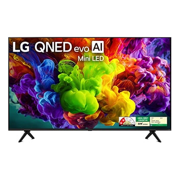 Front view of LG 189cm (75) QNED evo AI QNED90 Mini LED 4K Smart TV 2026 75QNED90BLA