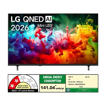 LG QNED TV QNED65 front view