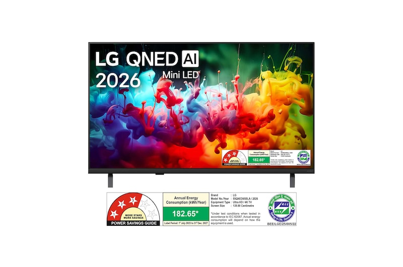 LG QNED TV QNED65 front view