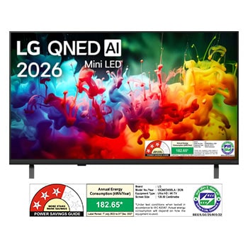 LG QNED TV QNED65 front view