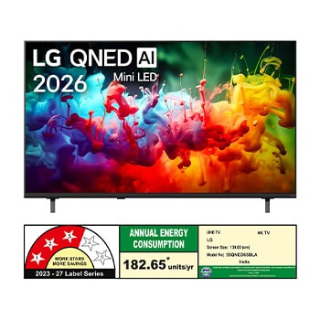 LG QNED TV QNED65 front view