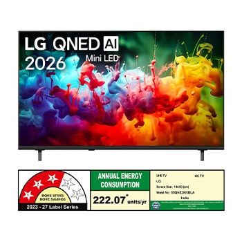 LG QNED TV QNED65 front view