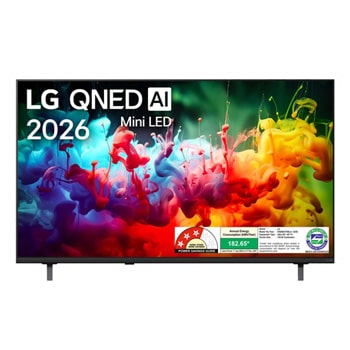 Front view of LG 139cm (55) QNED AI QNED70 Mini LED 4K Smart TV 2026 55QNED70BLA