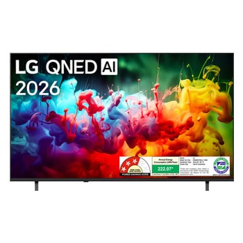 Front view of LG 164cm (65) QNED AI QNED70 4K Smart TV 2026 65QNED70BLA
