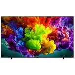 The front view of LG Ultra Big TV fills the screen with vivid, fluid bursts of multicolored, paint-like motion, as dense clouds of color blend seamlessly across the display.