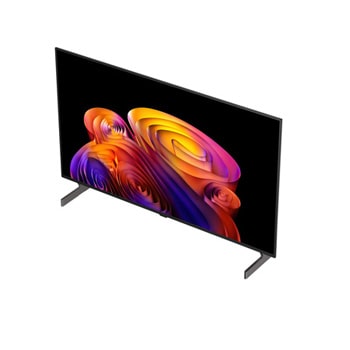 超なめらかでティアリングのないゲームプレイを実現するLG OLED AI B6Eが、高速レーシングゲームを映し出す。NVIDIA G-SYNC、AMD FreeSync、ALLM、HGiGのロゴを画面上部に表示しながら、120Hzのなめらかな動きを視覚的に比較できる。