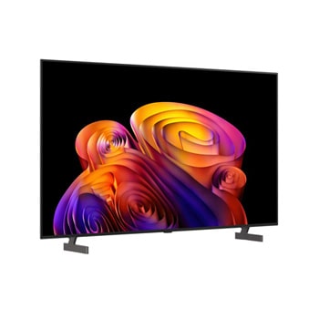 LG OLED AI B6Eの正面図と側面図。画面幅1,719 mm、全体の高さ989 mm、スタンドなしの超薄型50.9 mmの奥行きを備えた77インチディスプレイを強調している。