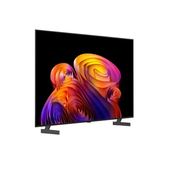 LG OLED AI B6Eが、太陽の画像の分割画面を映し出し、Anti-Glareマットディスプレイと、あらゆる光環境下でより鮮明な画質を実現するUL Perfect Black 認証取得済みのPerfect Blackディスプレイを比較している。可視光下でのを取得しています。