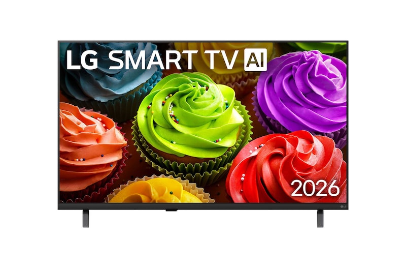 Front view of 43-дюймовый телевизор LG SMART TV AI LB65 FHD 2026 43LB65006LA