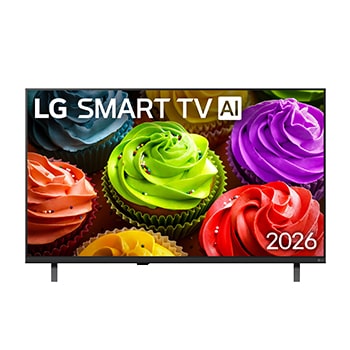 Front view of 43-дюймовый телевизор LG SMART TV AI LB65 FHD 2026 43LB65006LA