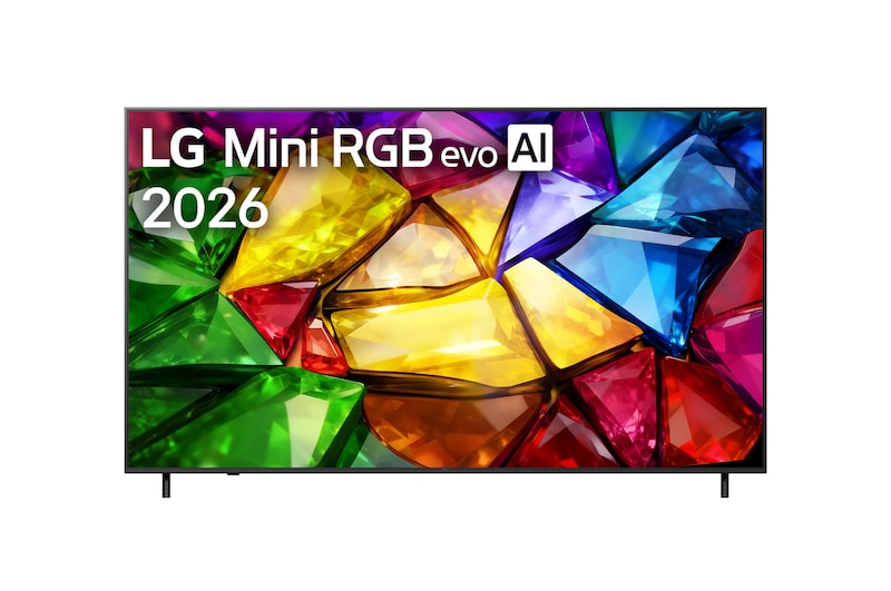Front view of 86-дюймовый телевизор Smart TV LG Mini RGB evo AI MRGB86 4K 2026 86MRGB86B6A