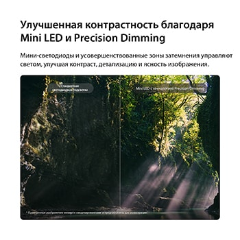 Процессор alpha 8 AI 4K Gen3 телевизора LG QNED evo AI QNED85 Mini LED светится синим светом на печатной плате, подчеркивая производительность ИИ-обработки: нейронная обработка NPU в 5,0 раза быстрее, графика GPU на 10% мощнее и пропускная способность памяти увеличена на 20%.
