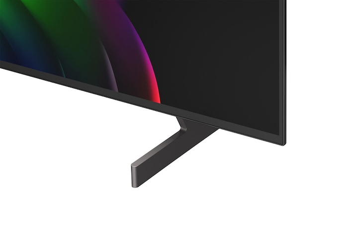 close-up view of stand base of 32GX850A