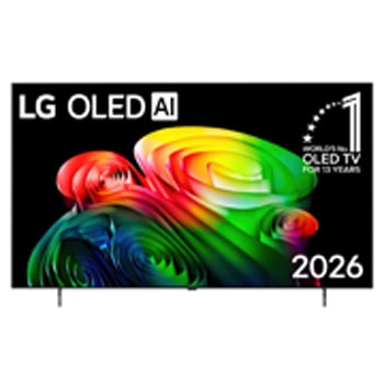 Front view of 65-дюймовый телевизор Smart TV LG OLED AI B6 4K 2026 OLED65B6RLA