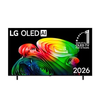 Front view of 83-дюймовый телевизор Smart TV LG OLED AI B6 4K 2026 OLED83B6RLA