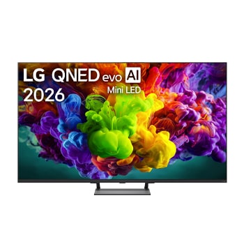 Front view of 55-дюймовый телевизор Smart TV LG QNED evo AI Mini LED QNED93 4K 2026 55QNED93B6A