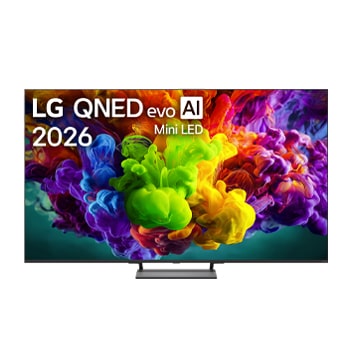 Front view of 65-дюймовый телевизор Smart TV LG QNED evo AI Mini LED QNED93 4K 2026 65QNED93B6A