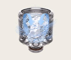 Le tambour de la machine à laver à chargement par le haut avec de l’eau en cascade, mettant en évidence le mouvement en cascade WaveForce™.