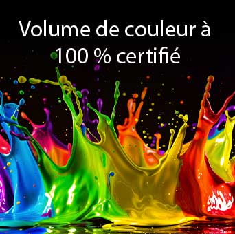 La Mini LED LG QNED evo AI QNED85 avec Dynamic QNED Color Pro remplit l’écran de jaillissements éclatants et fluides de mouvements multicolores, semblables à de la peinture, présentant une brillance des couleurs améliorée certifiée pour un volume de couleurs de 100 %.