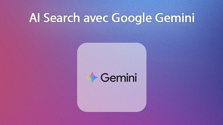 La LG AI TV dotée de la fonction AI Search comprend Google Gemini, capable de comprendre les requêtes vocales et de générer les résultats les plus pertinents directement dans l’interface TV.